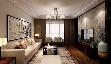 北京阅海万家135平欧式古典、新中式混搭别墅装修效果图
