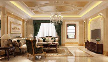北京首创国际半岛别墅180平欧式古典装修效果图